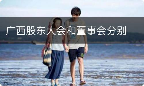 广西股东大会和董事会分别 广西股东大会和董事会分别