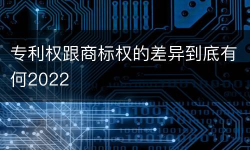 专利权跟商标权的差异到底有何2022