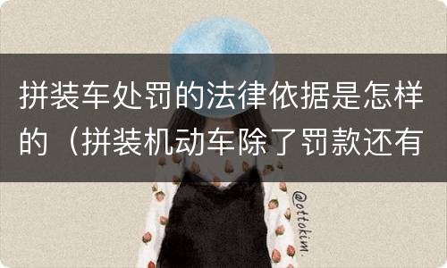 拼装车处罚的法律依据是怎样的（拼装机动车除了罚款还有什么处罚）