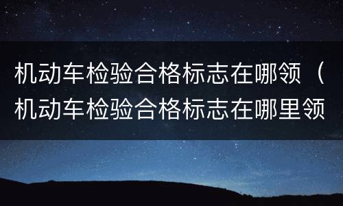 机动车检验合格标志在哪领（机动车检验合格标志在哪里领）