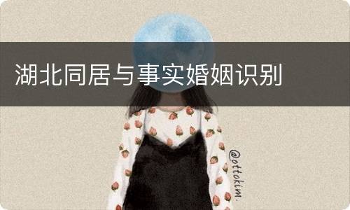 湖北同居与事实婚姻识别
