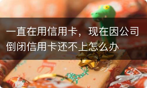 一直在用信用卡，现在因公司倒闭信用卡还不上怎么办