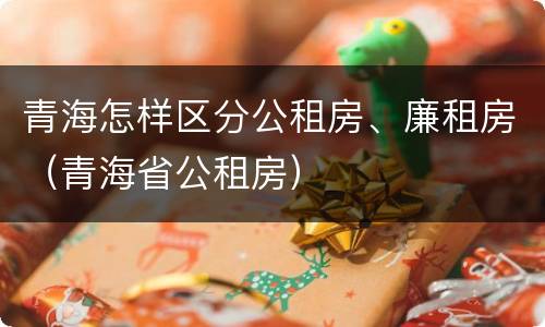 青海怎样区分公租房、廉租房（青海省公租房）