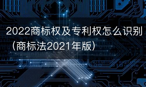 2022商标权及专利权怎么识别（商标法2021年版）