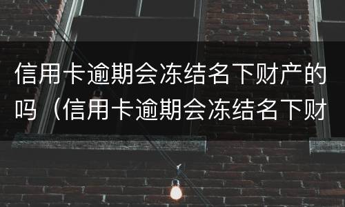 信用卡逾期会冻结名下财产的吗（信用卡逾期会冻结名下财产的吗怎么解冻）
