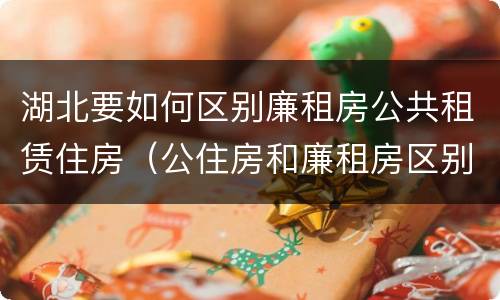 湖北要如何区别廉租房公共租赁住房（公住房和廉租房区别）