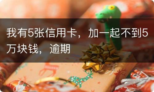 我有5张信用卡，加一起不到5万块钱，逾期
