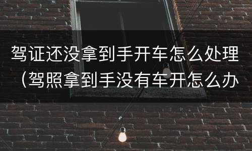 驾证还没拿到手开车怎么处理（驾照拿到手没有车开怎么办）