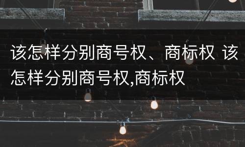 该怎样分别商号权、商标权 该怎样分别商号权,商标权