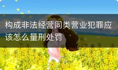 构成非法经营同类营业犯罪应该怎么量刑处罚