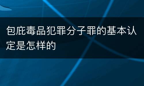 包庇毒品犯罪分子罪的基本认定是怎样的