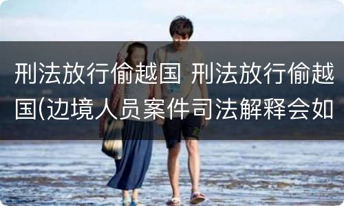 刑法放行偷越国 刑法放行偷越国(边境人员案件司法解释会如何规定