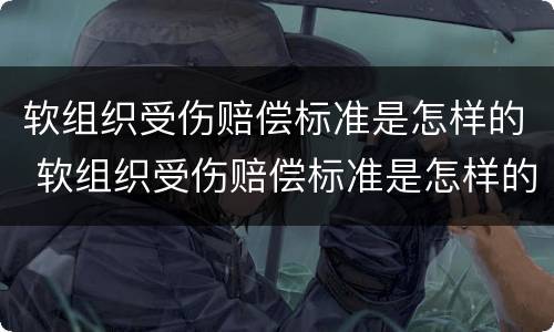软组织受伤赔偿标准是怎样的 软组织受伤赔偿标准是怎样的呀