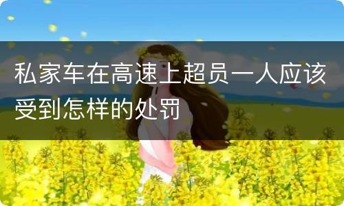 私家车在高速上超员一人应该受到怎样的处罚