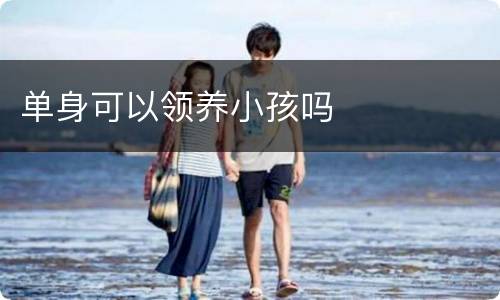 单身可以领养小孩吗