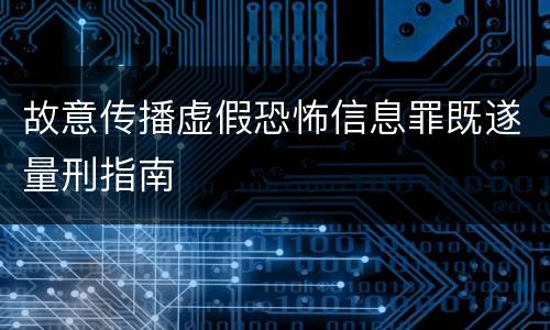 故意传播虚假恐怖信息罪既遂量刑指南
