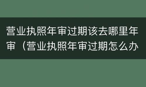 营业执照年审过期该去哪里年审（营业执照年审过期怎么办理）