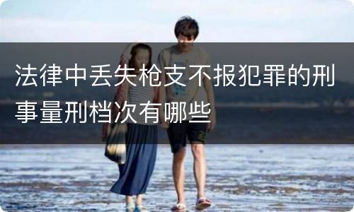 法律中丢失枪支不报犯罪的刑事量刑档次有哪些