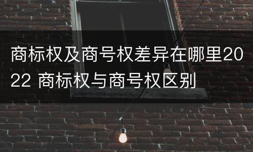 商标权及商号权差异在哪里2022 商标权与商号权区别