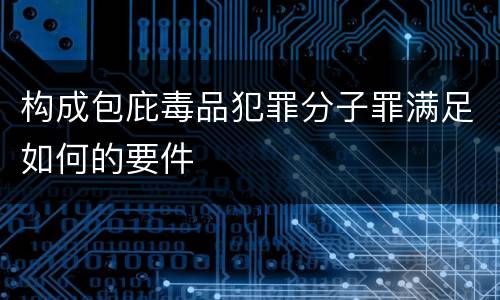 构成包庇毒品犯罪分子罪满足如何的要件