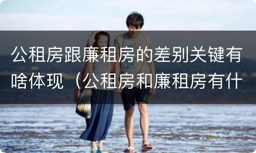 公租房跟廉租房的差别关键有啥体现（公租房和廉租房有什么区别呢）