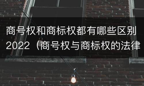 商号权和商标权都有哪些区别2022（商号权与商标权的法律冲突与解决）