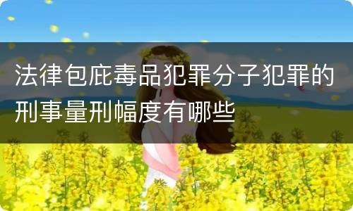 法律包庇毒品犯罪分子犯罪的刑事量刑幅度有哪些
