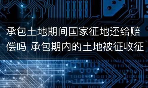 承包土地期间国家征地还给赔偿吗 承包期内的土地被征收征地补偿款应该付给谁