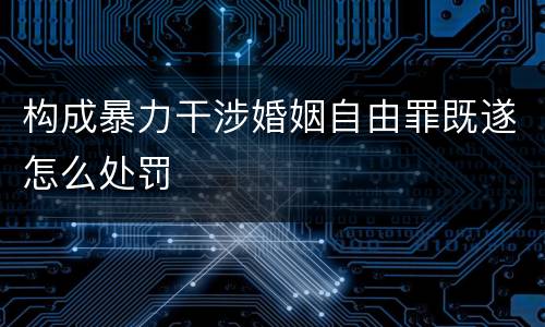 构成暴力干涉婚姻自由罪既遂怎么处罚