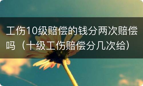 工伤10级赔偿的钱分两次赔偿吗（十级工伤赔偿分几次给）