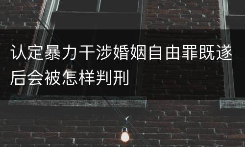 认定暴力干涉婚姻自由罪既遂后会被怎样判刑