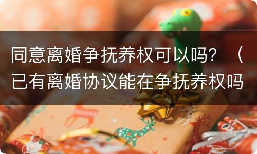 同意离婚争抚养权可以吗？（已有离婚协议能在争抚养权吗）