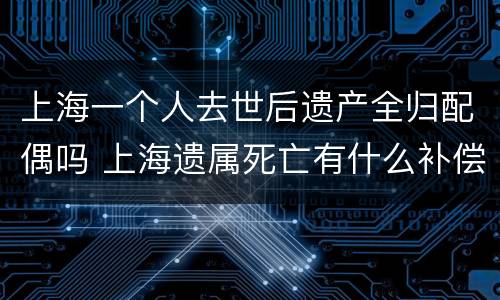 上海一个人去世后遗产全归配偶吗 上海遗属死亡有什么补偿