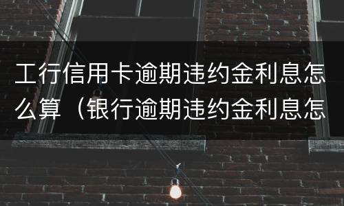 工行信用卡逾期违约金利息怎么算（银行逾期违约金利息怎么算）