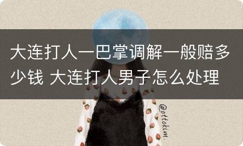 大连打人一巴掌调解一般赔多少钱 大连打人男子怎么处理