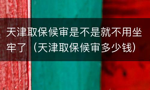 天津取保候审是不是就不用坐牢了（天津取保候审多少钱）
