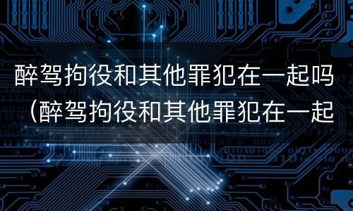 醉驾拘役和其他罪犯在一起吗（醉驾拘役和其他罪犯在一起吗怎么处理）