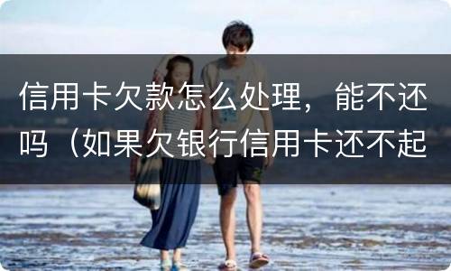 信用卡欠款怎么处理，能不还吗（如果欠银行信用卡还不起会怎样处理）