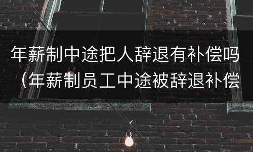 年薪制中途把人辞退有补偿吗（年薪制员工中途被辞退补偿问题）