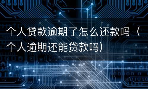 个人贷款逾期了怎么还款吗（个人逾期还能贷款吗）