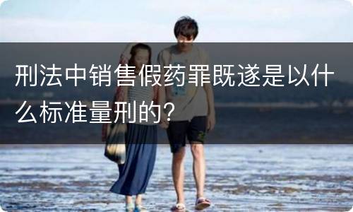刑法中销售假药罪既遂是以什么标准量刑的?