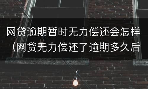 网贷逾期暂时无力偿还会怎样（网贷无力偿还了逾期多久后被起诉）