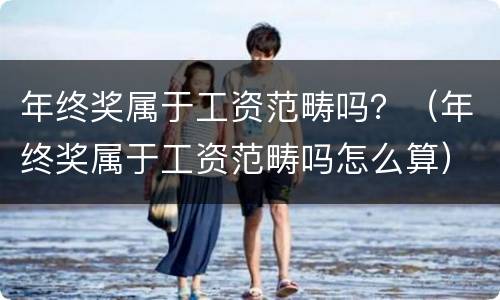 年终奖属于工资范畴吗？（年终奖属于工资范畴吗怎么算）