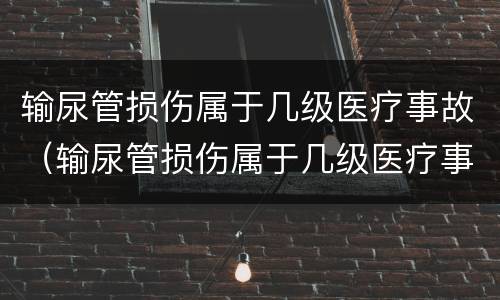 输尿管损伤属于几级医疗事故（输尿管损伤属于几级医疗事故吗）