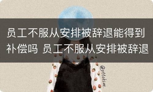 员工不服从安排被辞退能得到补偿吗 员工不服从安排被辞退能得到补偿吗怎么办