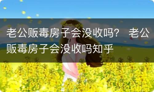 老公贩毒房子会没收吗？ 老公贩毒房子会没收吗知乎