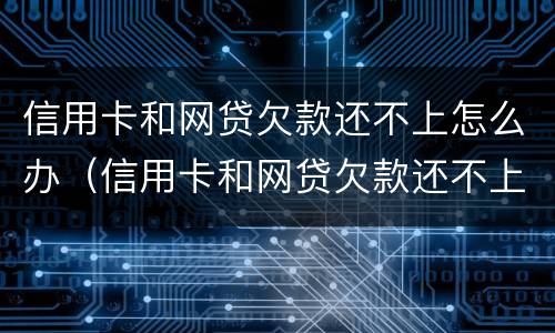 信用卡和网贷欠款还不上怎么办（信用卡和网贷欠款还不上怎么办呢）
