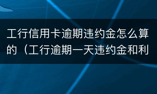 工行信用卡逾期违约金怎么算的（工行逾期一天违约金和利息可追回吗）