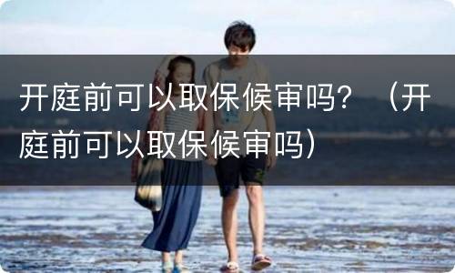 开庭前可以取保候审吗？（开庭前可以取保候审吗）
