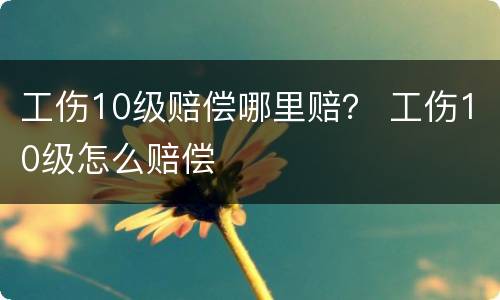 工伤10级赔偿哪里赔？ 工伤10级怎么赔偿